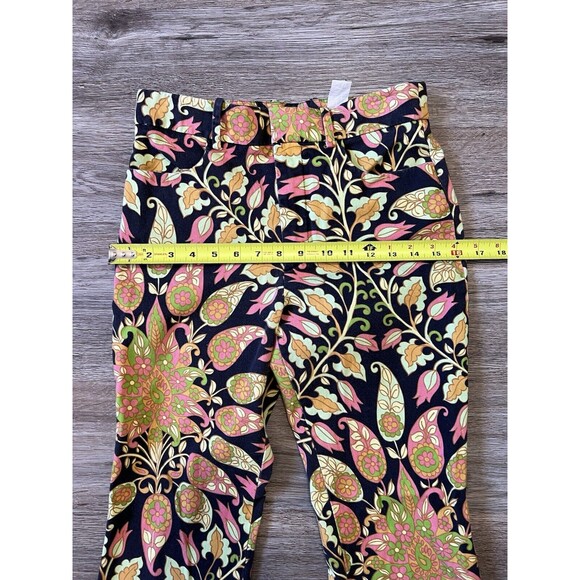 Zara 70s Multicolored Groove Flare Paisley Printed Pant Size S - Picture 6 of 9